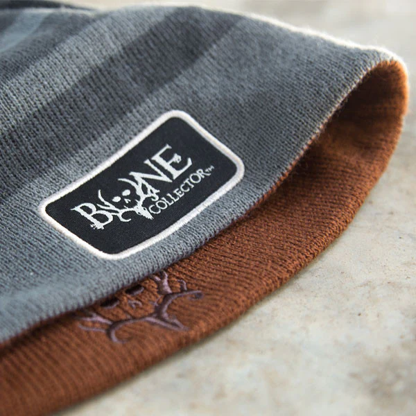 Acrylic Stripes Reversible Beanie - Image 4