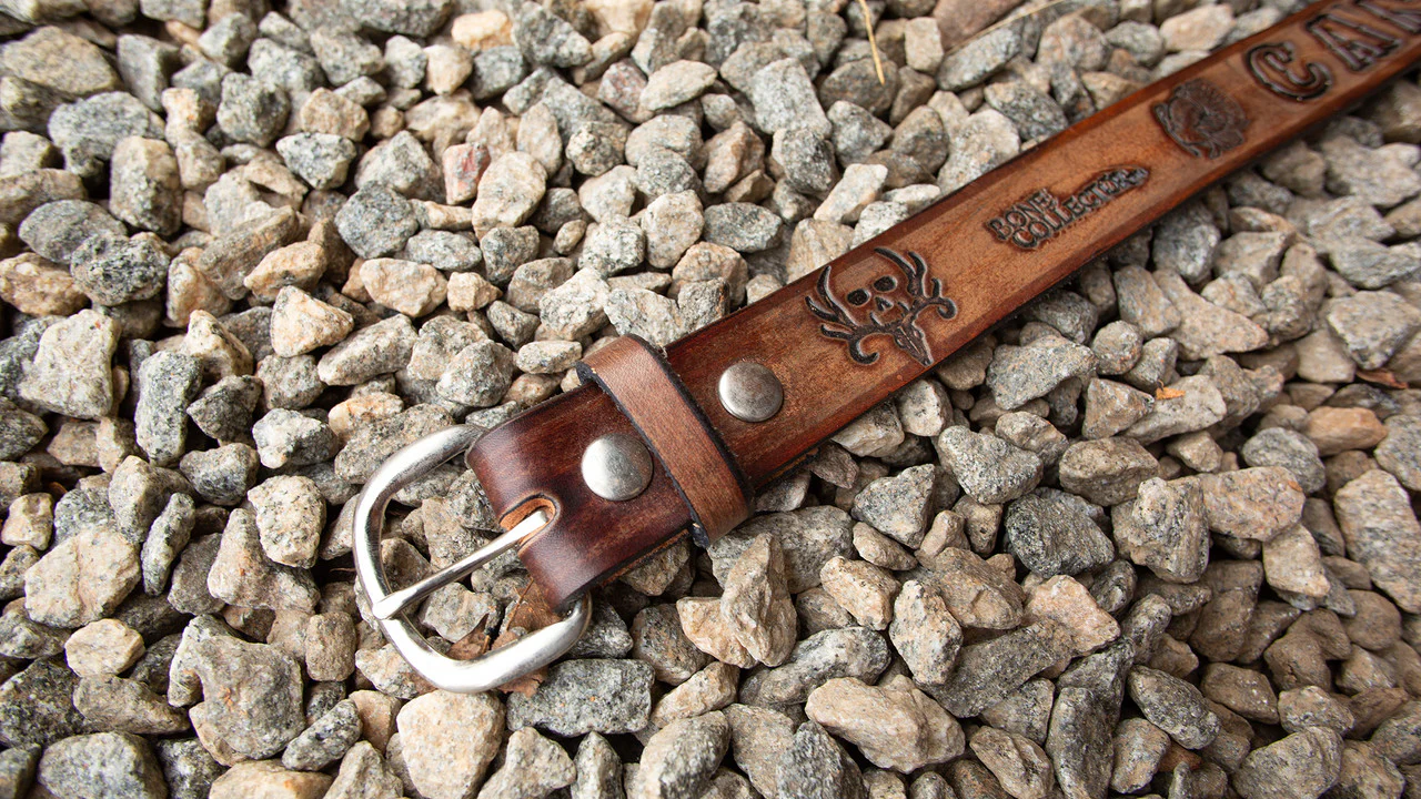 Bone Collector Can't Stop The Flop Adult Leather Belt - Image 4