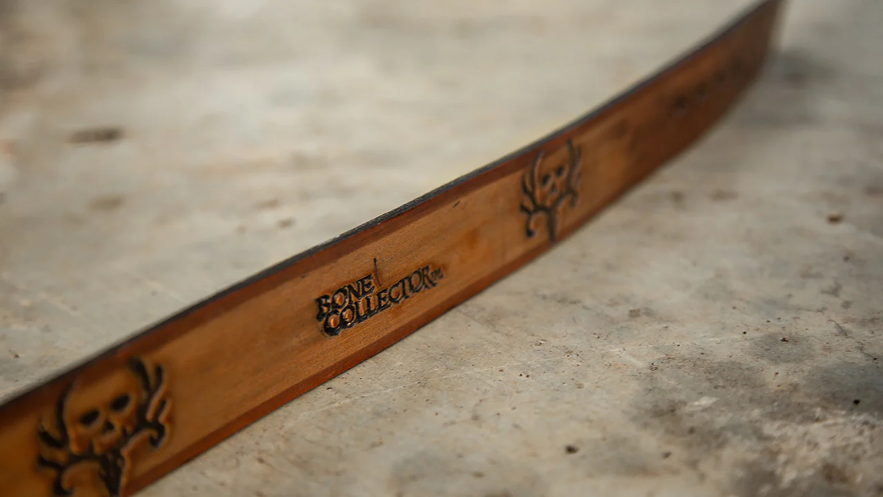 Bone Collector Custom Adult Leather Belt - Image 4