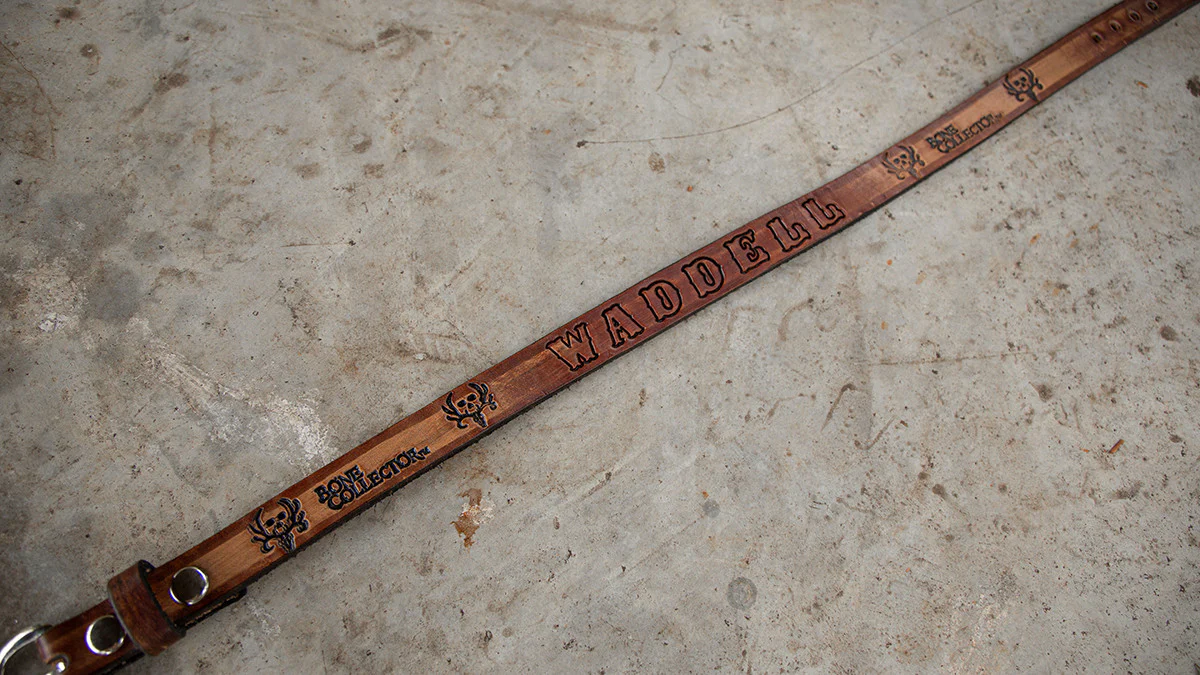 Bone Collector Custom Youth Leather Belt - Image 4