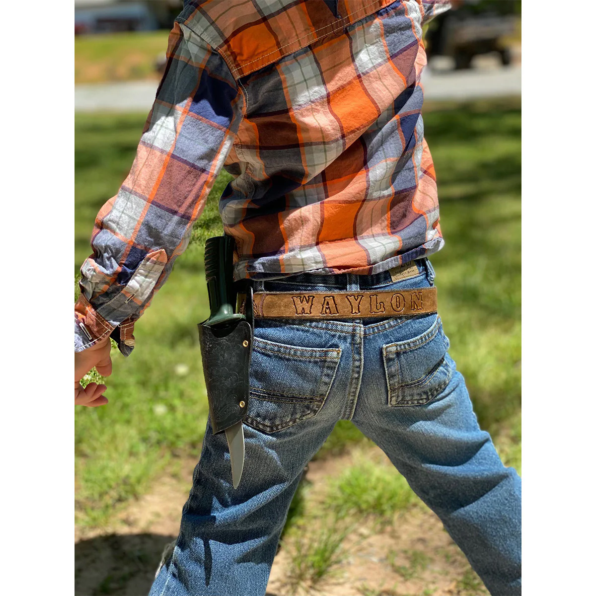 Bone Collector Custom Youth Leather Belt - Image 5
