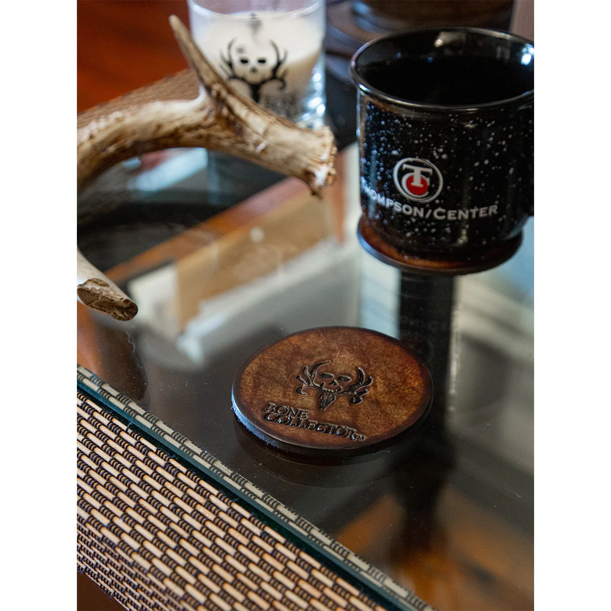Bone Collector Leather Coasters - 4 pack - Image 7