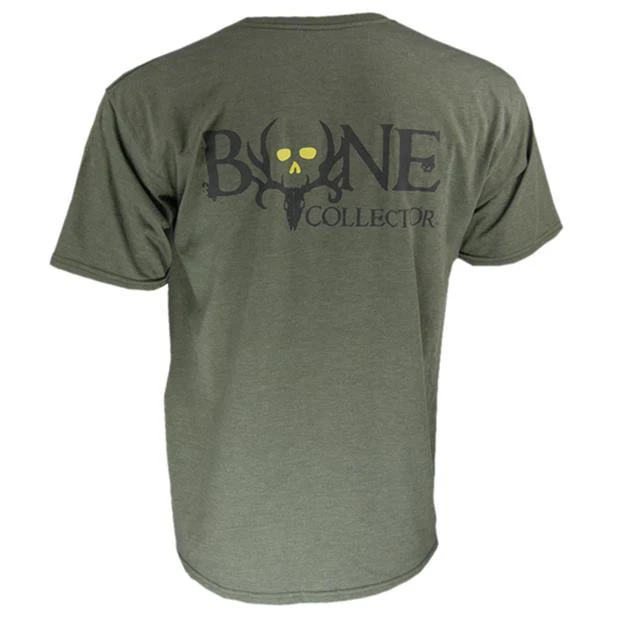 Bone Collector Logo Tee Dark Green - Image 2