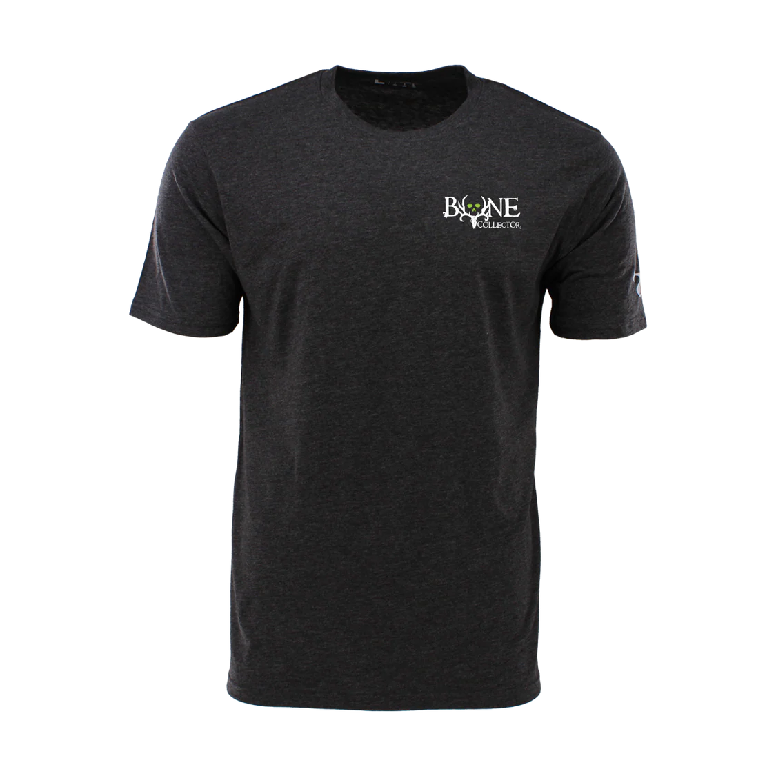 Bone Collector Short Sleeve Durasoft Tee with Chest Logo - Charcoal Heather