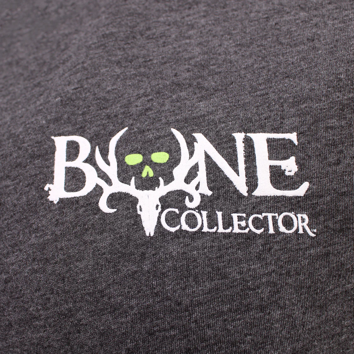 Bone Collector Short Sleeve Durasoft Tee with Chest Logo - Charcoal Heather - Image 4