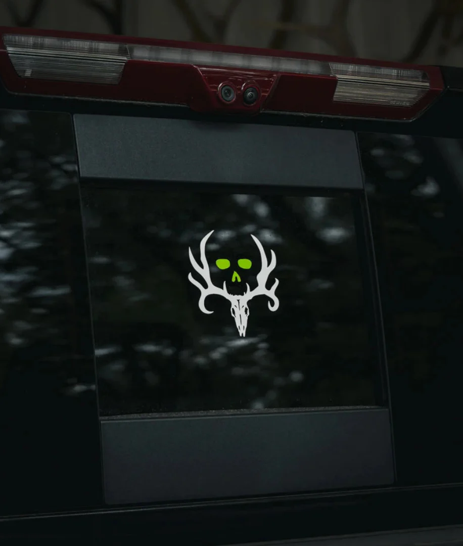 Bone Collector Skull Decal 4"
