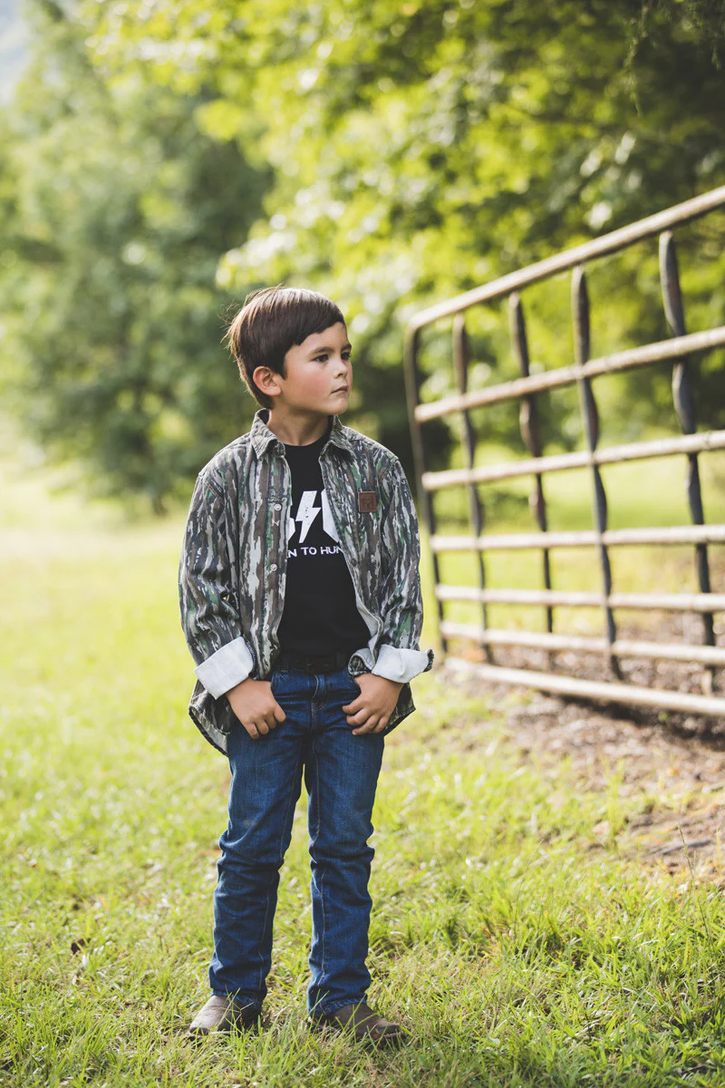 Kid's Born To Hunt Graphic Tee - Image 4