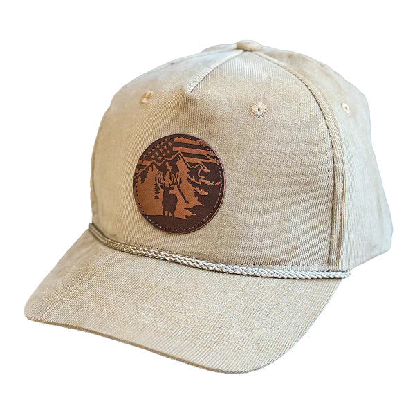 Corduroy Deer Americana Patch Cream - Image 4