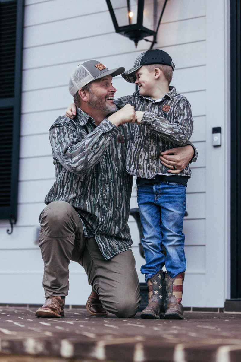 Kid's Camo Long Sleeve Twill Button-Up Shirt - Image 5