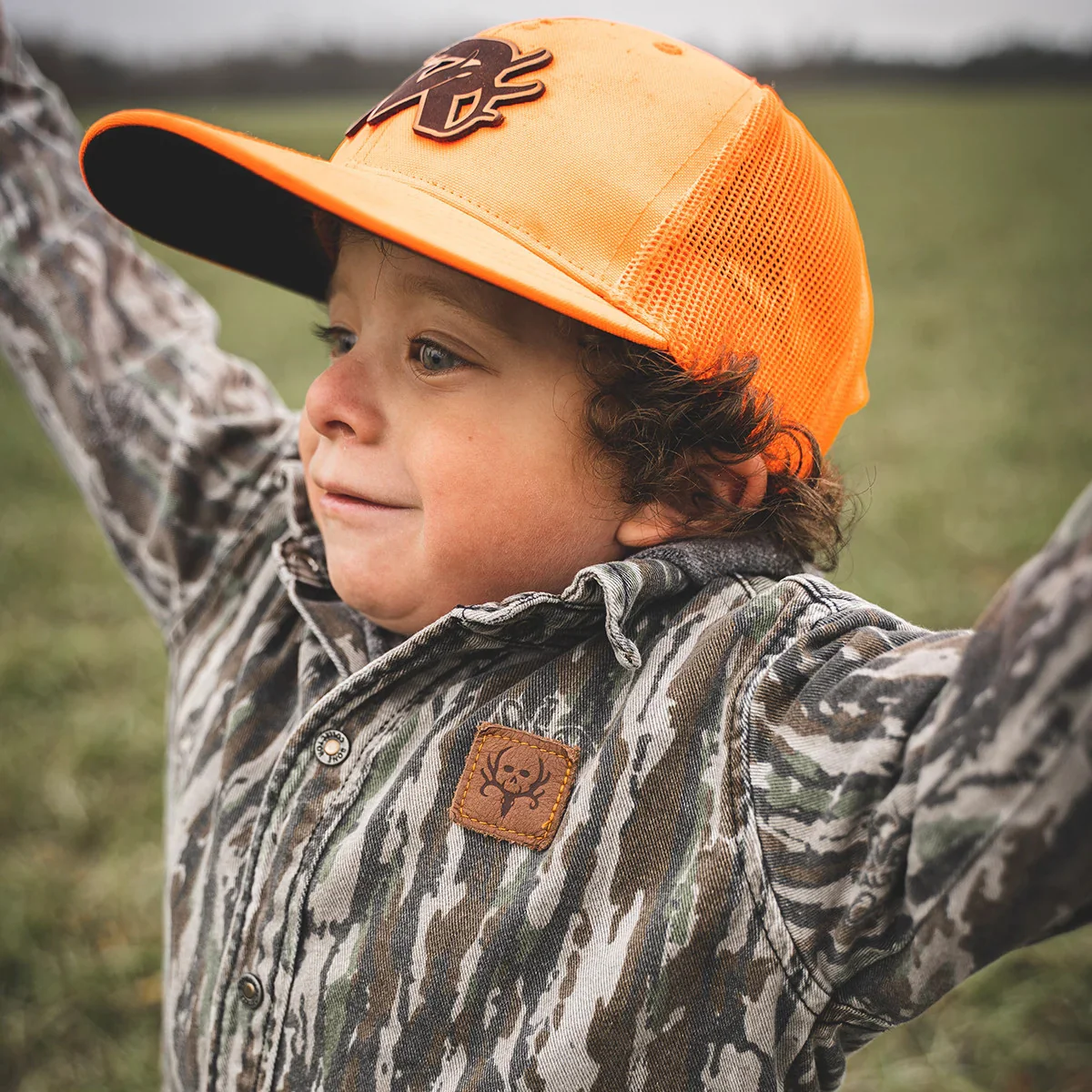 Kid's Camo Long Sleeve Twill Button-Up Shirt - Image 6