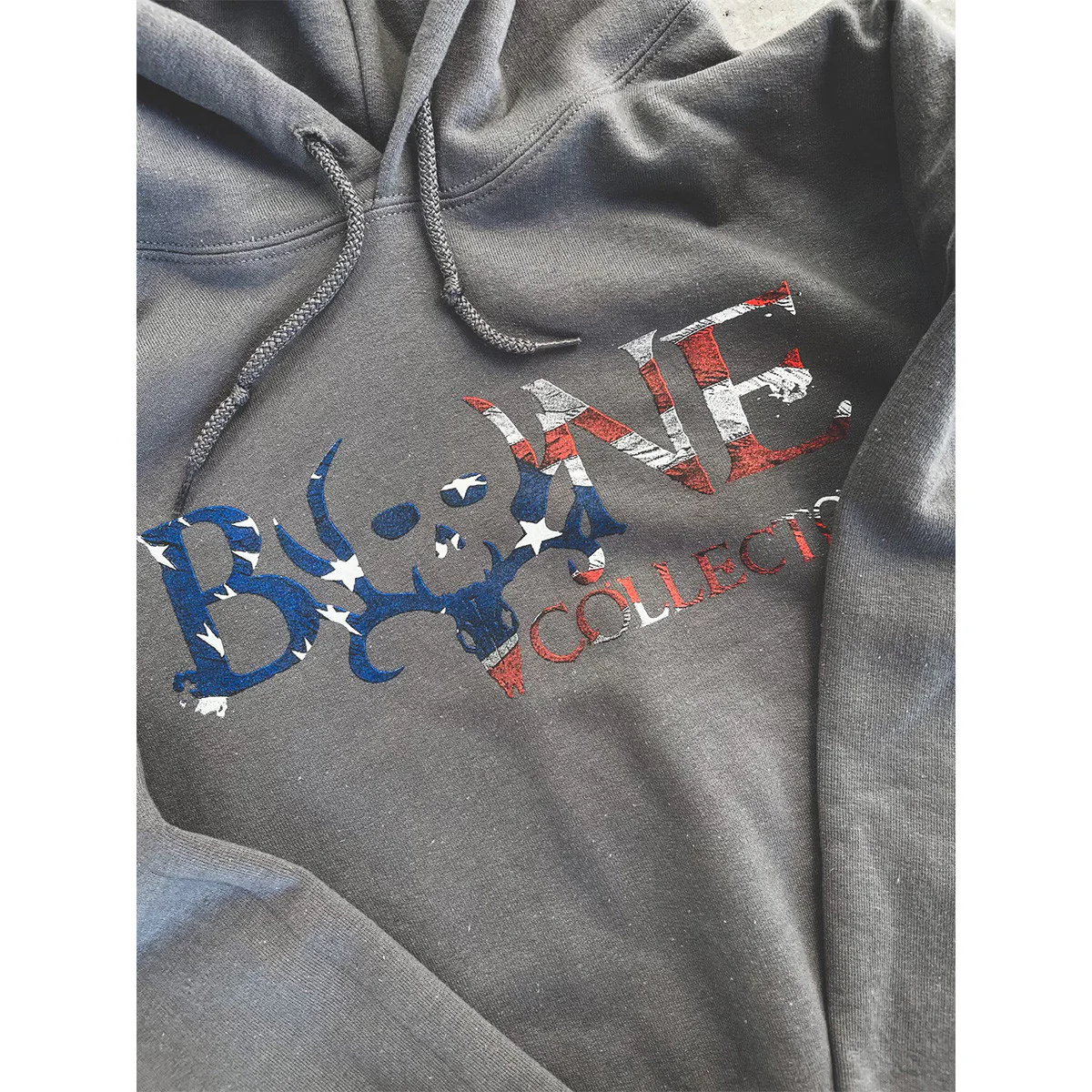 Stars & Stripes Hoodie Black Charcoal - Image 3