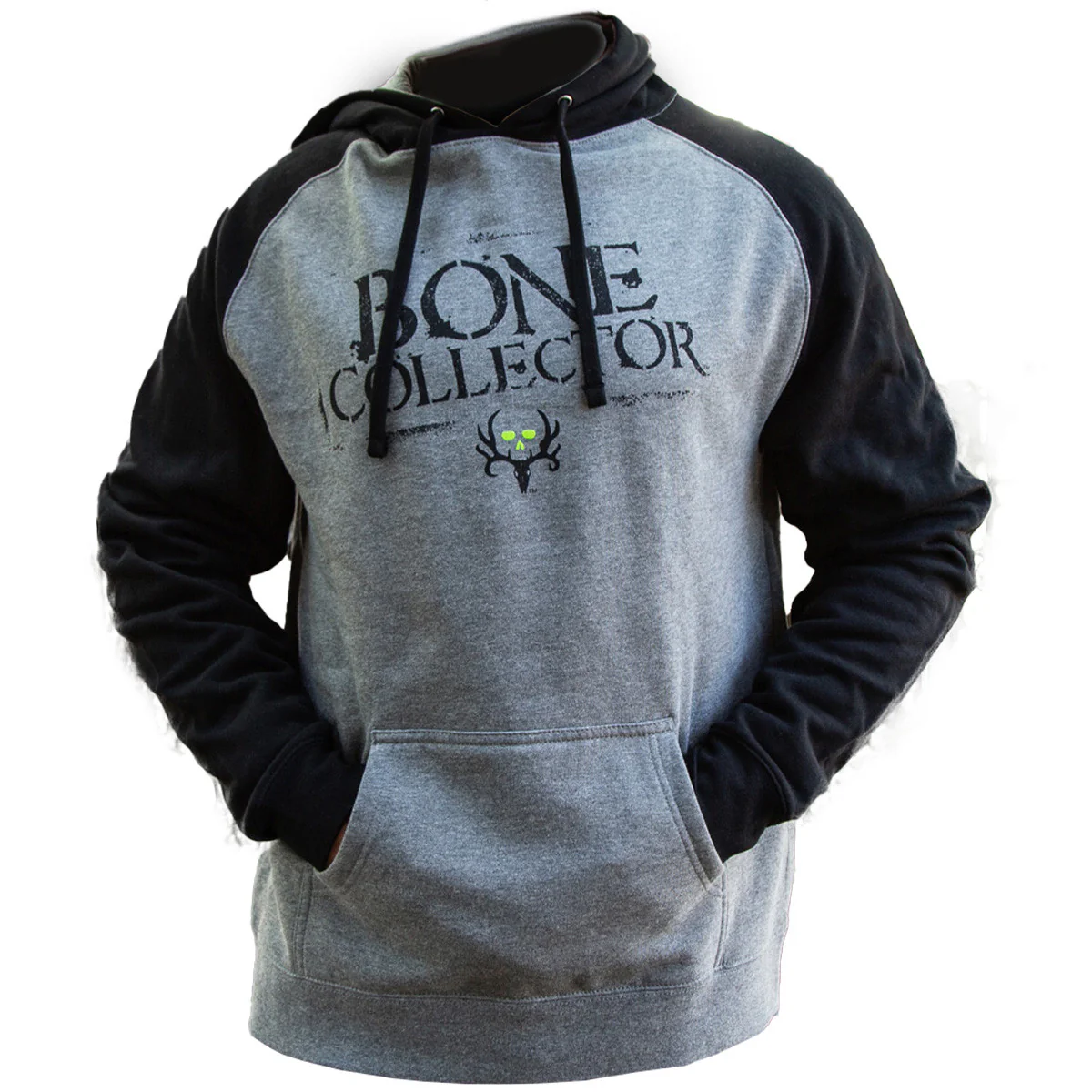 Stencil Hoodie Gunmetal/Black - Image 4