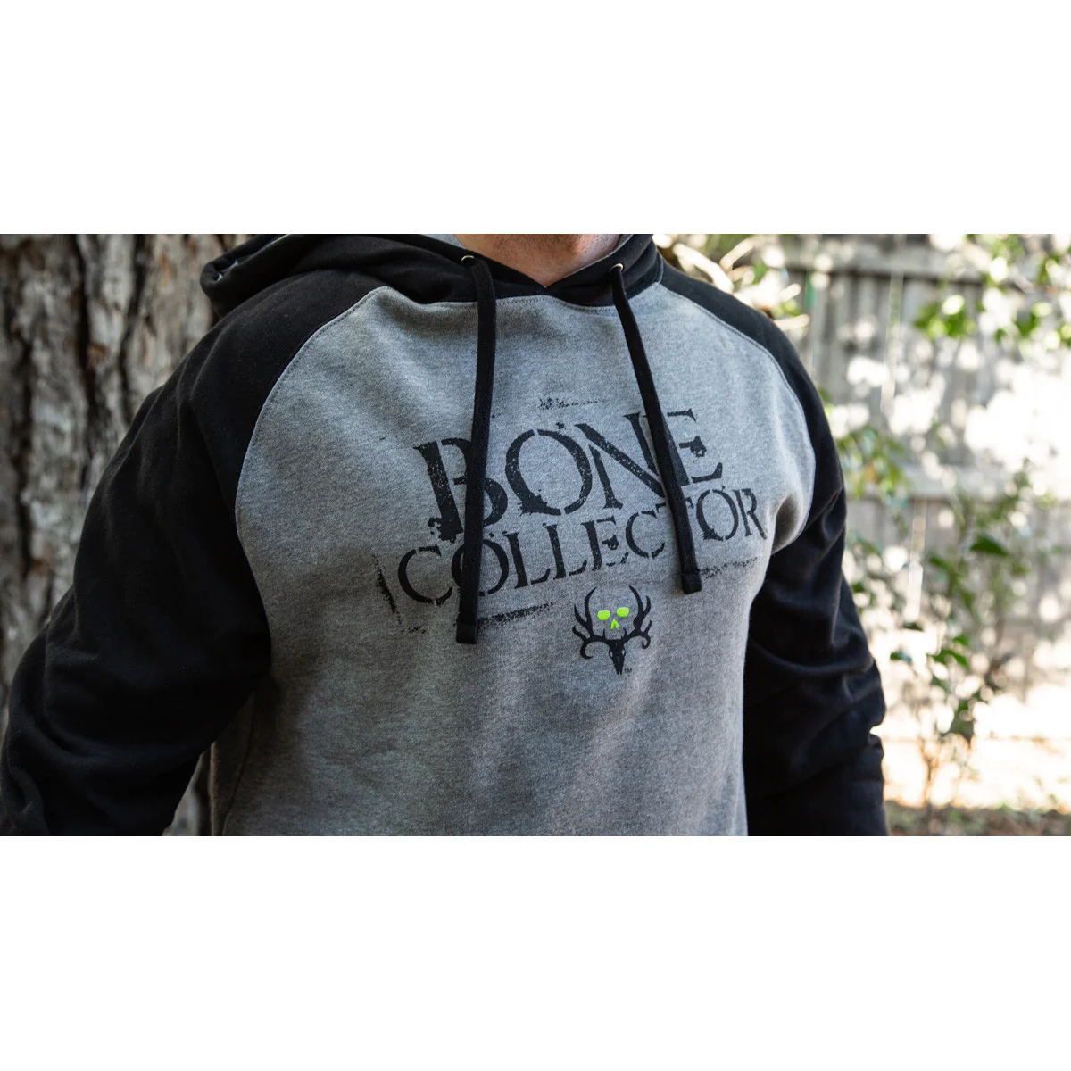 Stencil Hoodie Gunmetal/Black - Image 6